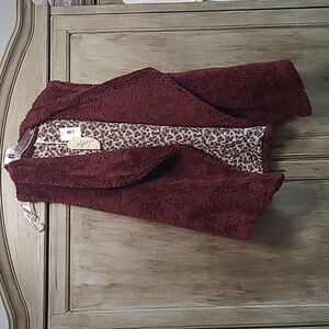 Burgandy Buckle Cold Weather Vest